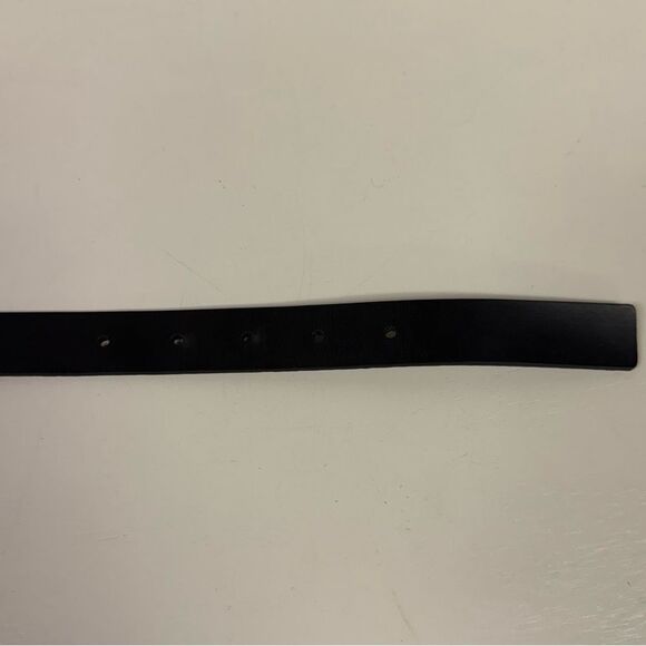 Steve Madden Rhinestone Flag Black Leather Belt SZ M Perfect for July 4th - Picture 4 of 4